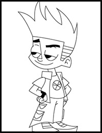 200x260 How To Draw Johnny Test Cartoon Characters Drawing Tutorials - Johnny Test Drawing