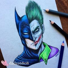 Joker And Batman Drawing