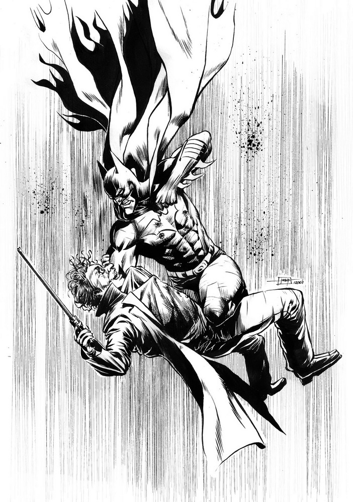 702x1000 Batman Vs Joker Drawing Sketch Drawing Skill - Joker And Batman Drawing