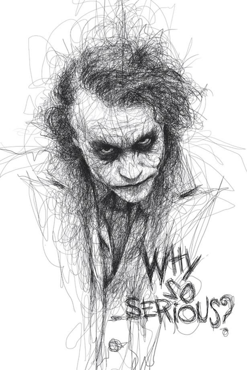 500x749 Image About Art - Joker And Batman Drawing