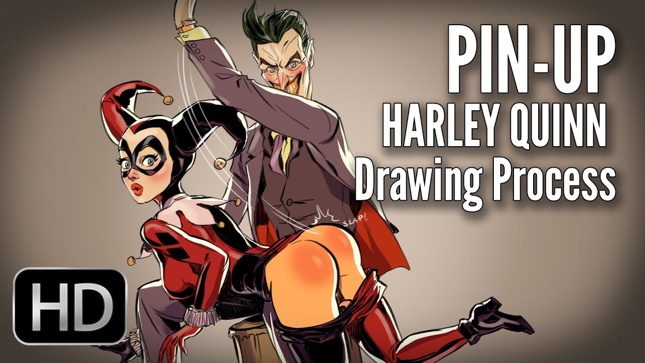 1280x720 Harley Quinn Joker Drawing Process Time Lapse - Joker And Harley Quinn Drawing