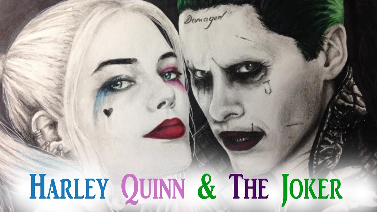 1280x720 Harley Quinn The Joker Drawing Suicide Squad - Joker And Harley Quinn Drawing