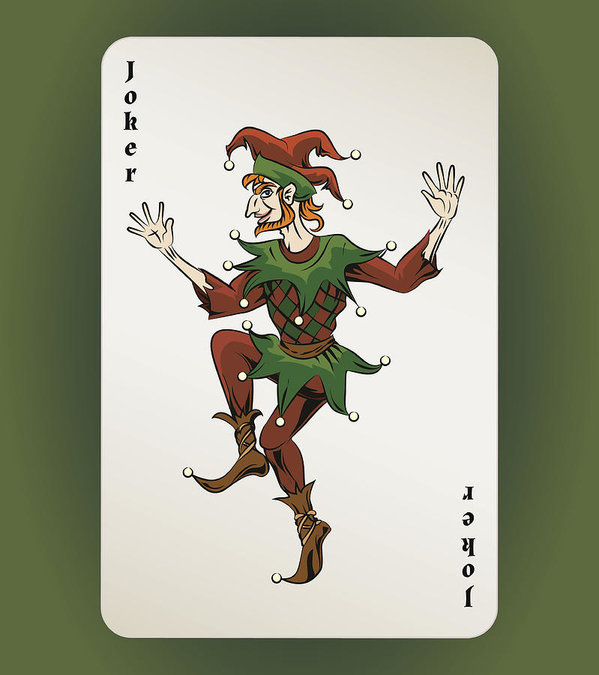 599x675 Joker Card Art Print - Joker Card Drawing