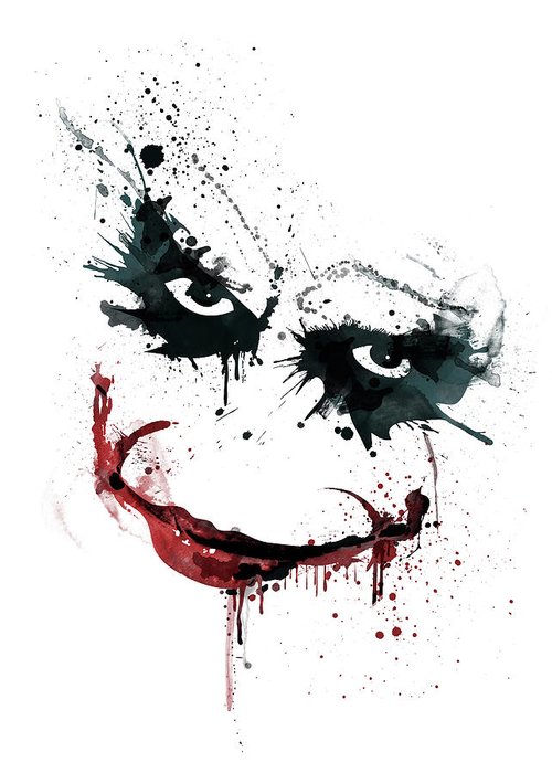 500x700 Joker Greeting Card For Sale - Joker Card Drawing