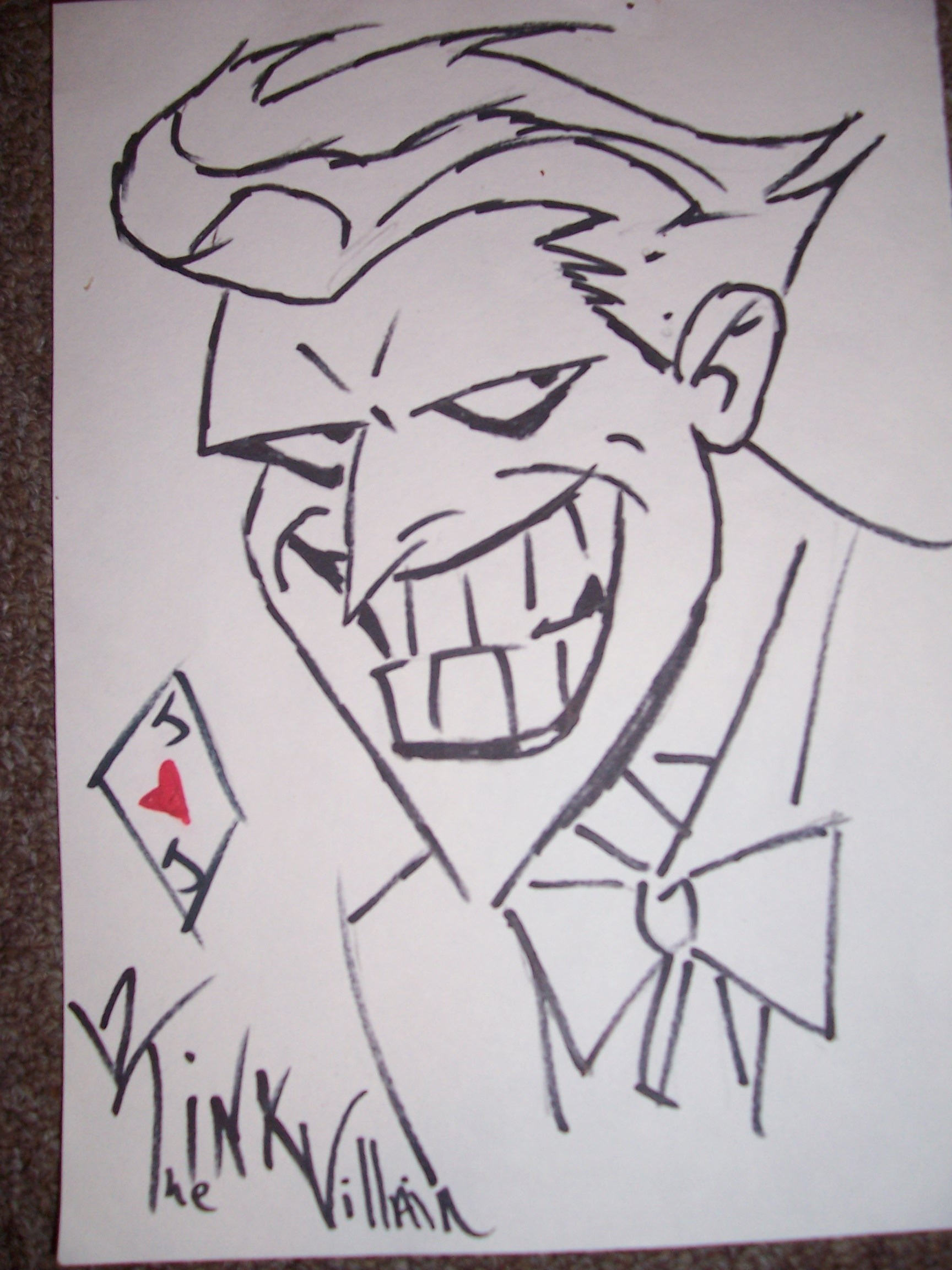 1728x2304 Simple Joker Card Drawing Harley Playing Card - Joker Card Drawing