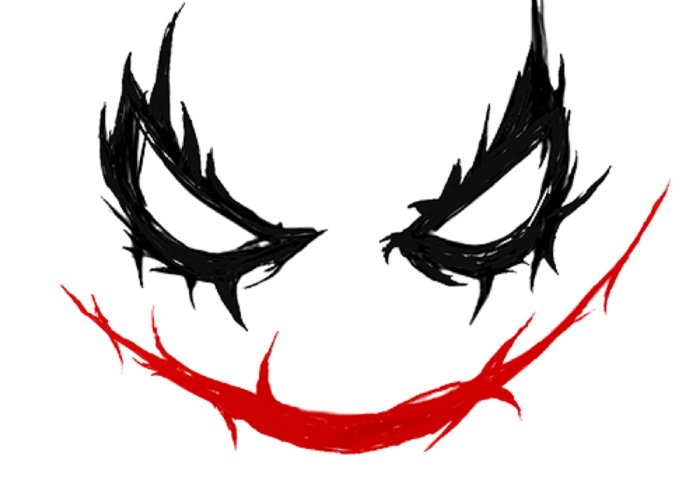 700x500 Creepy Joker Greeting Card For Sale - Joker Card Drawing