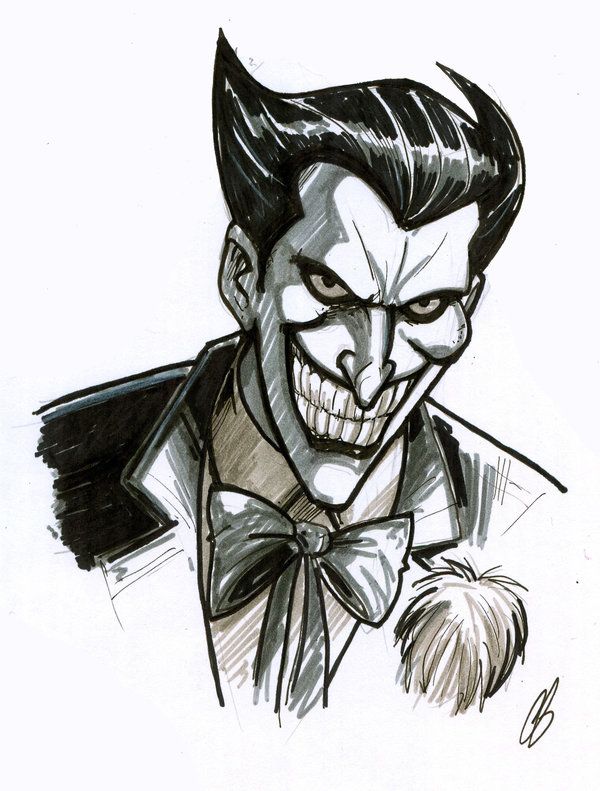600x791 The Joker - Joker Comic Drawing