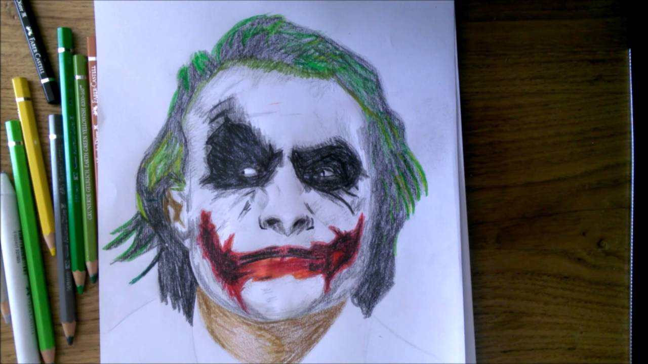 1280x720 Joker Drawing Drawing Pictures - Joker Drawing