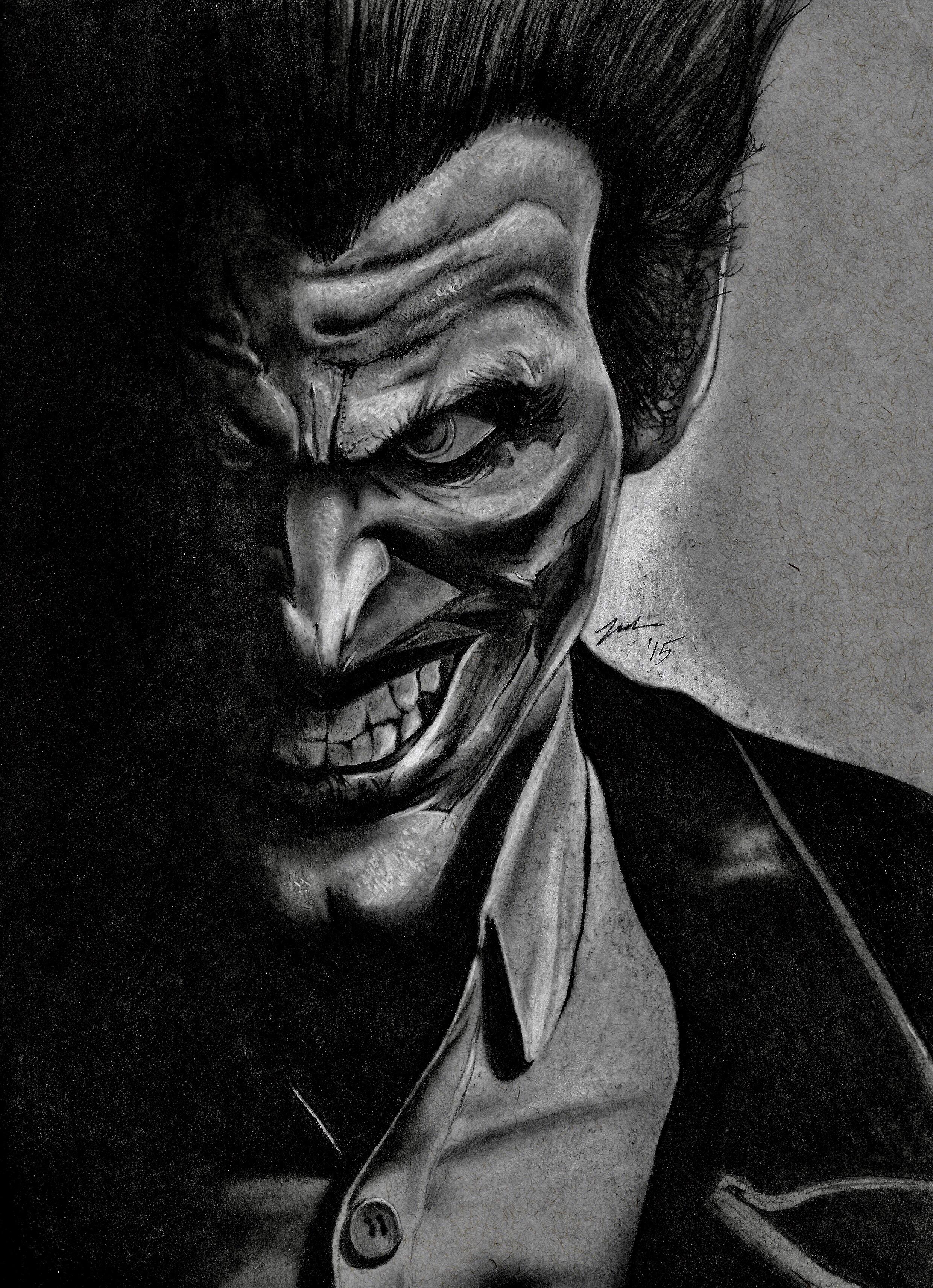 2480x3424 Joker Drawing I Did A Few Years Ago Drawing - Joker Drawing