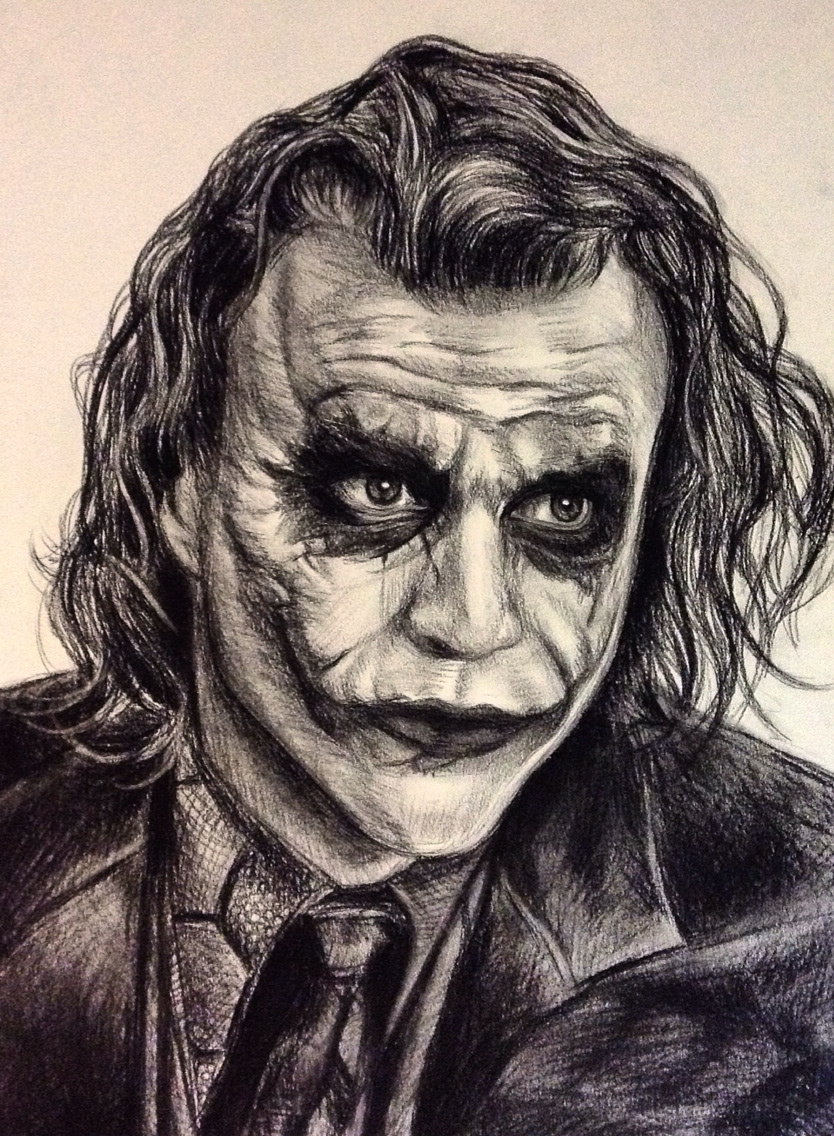834x1136 Joker Drawing On Behance - Joker Drawing