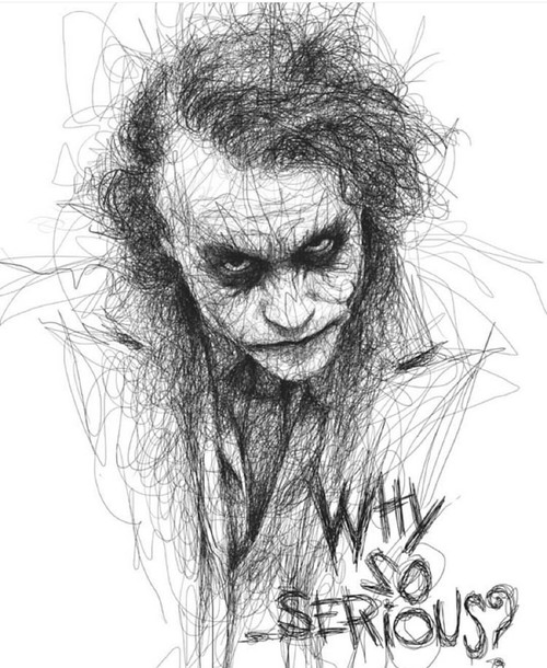 500x610 Joker Draw Discovered - Joker Drawing