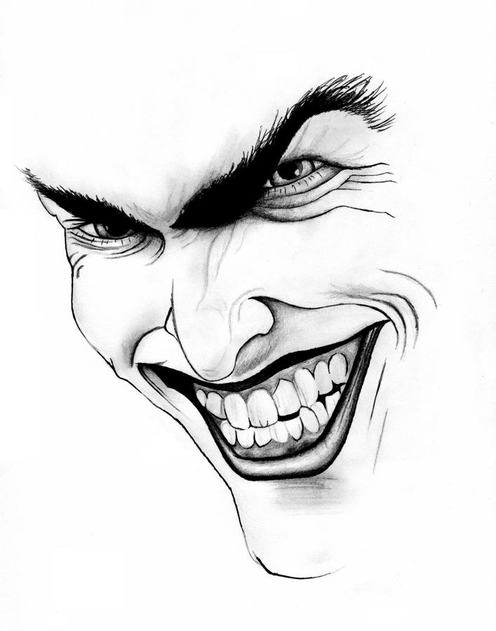 707x900 The Joker Drawing - Joker Drawing