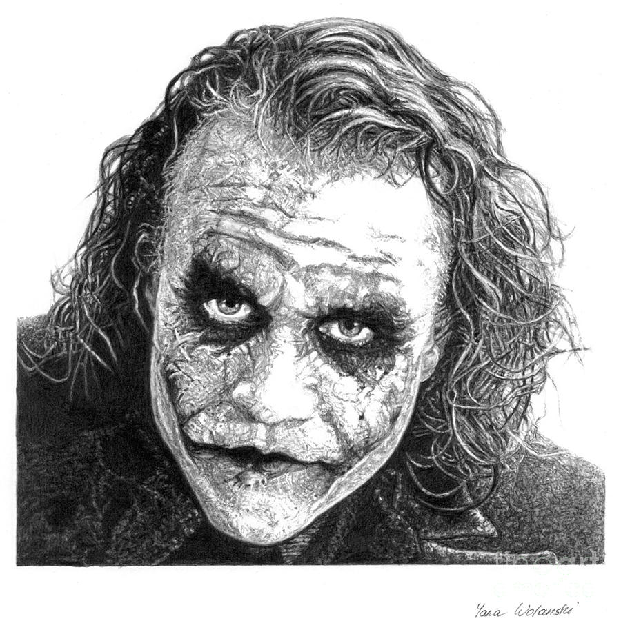 900x900 The Joker Drawing - Joker Drawing