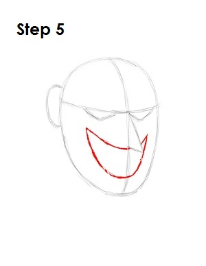 300x388 How To Draw The Joker - Joker Drawing Cartoon