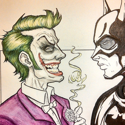 500x500 Photos Cartoon Drawings Of The Joker - Joker Drawing Cartoon