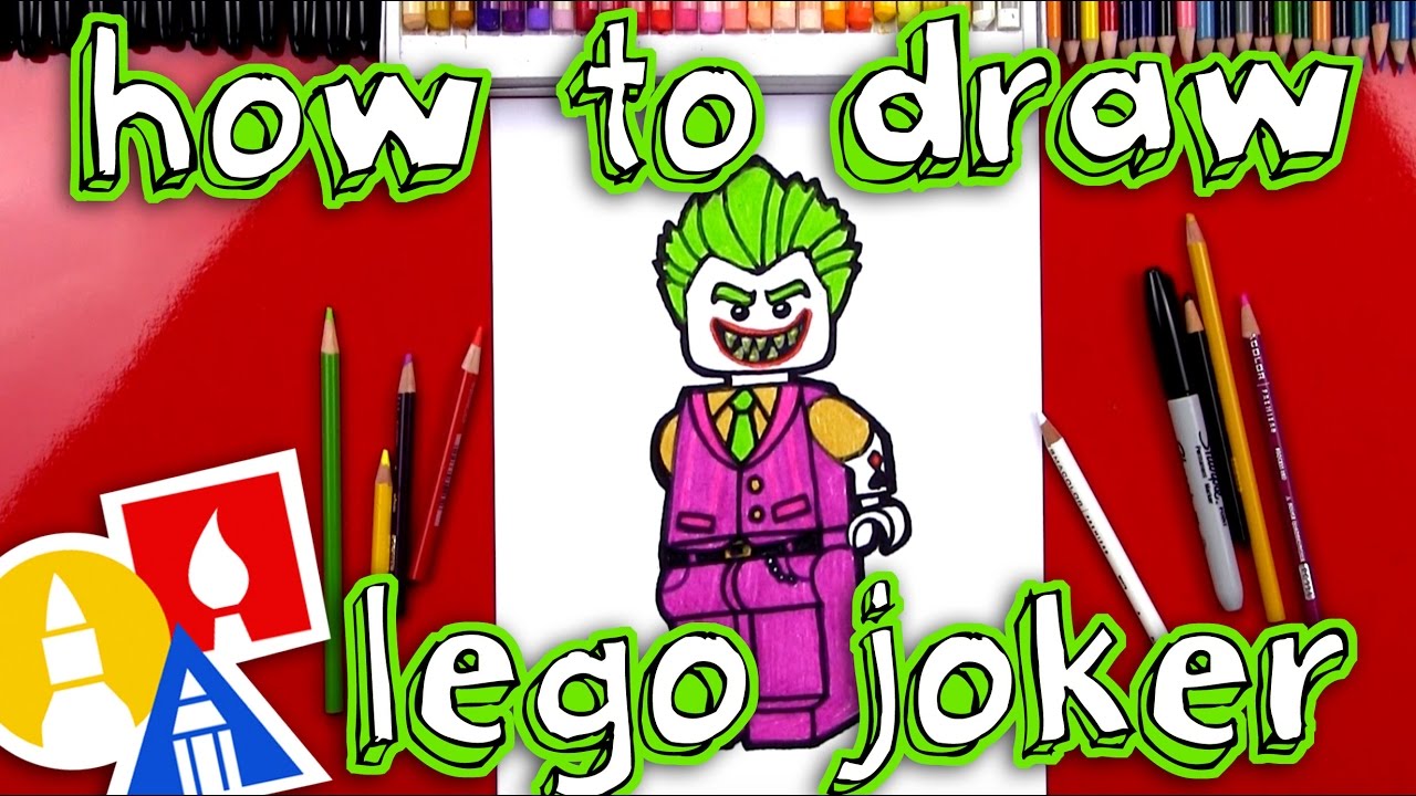 1280x720 How To Draw Lego Joker Kids Youtube - Joker Drawing For Kids