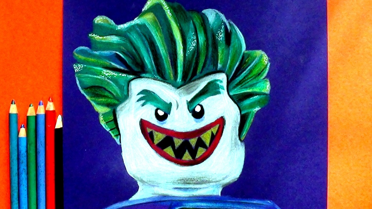 1280x720 How To Draw The Joker From Lego Batman Movie Easy For Kids! - Joker Drawing For Kids