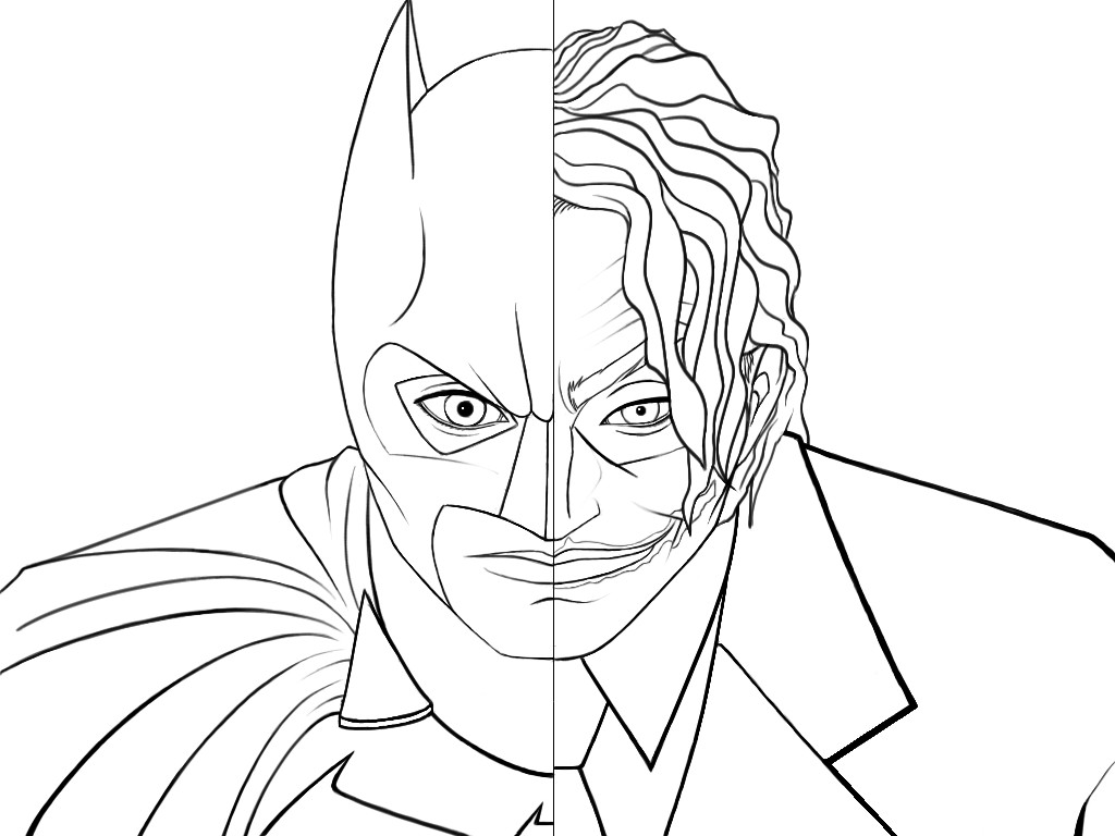 1024x768 Joker Drawing Simple For Free Download - Joker Drawing For Kids