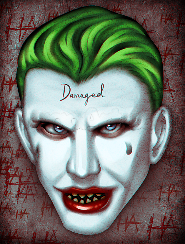 629x827 how to draw suicide squad joker easy, step - Joker Drawing Pictures