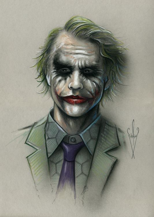 533x750 Joker Drawing X - Joker Drawing Pictures