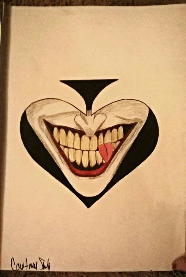 600x892 Joker Drawing Graywolfcg Joker Drawings Bethpowell - Joker Drawing Pictures