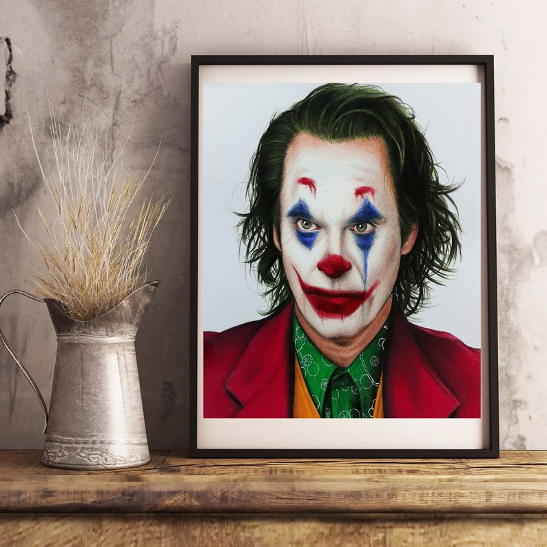 794x794 The Joker Drawing Etsy - Joker Drawing Pictures