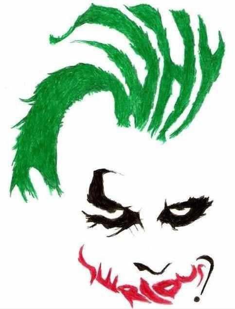 483x633 Awesome Joker Drawing - Joker Drawing Pictures