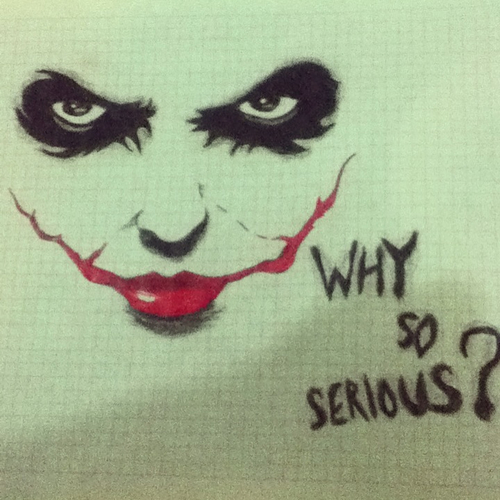500x500 Draw - Joker Drawing Pictures