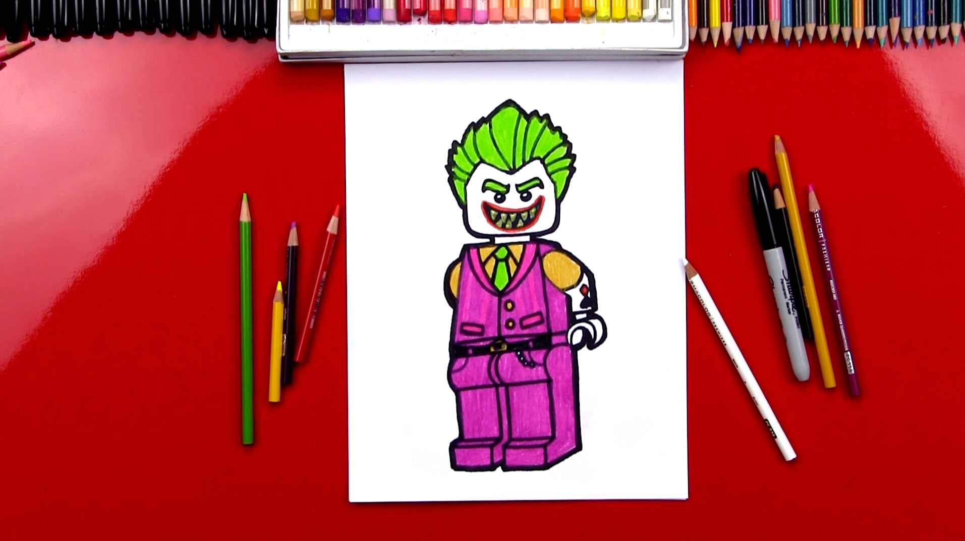 1913x1072 How To Draw Lego Joker - Joker Drawing Pictures