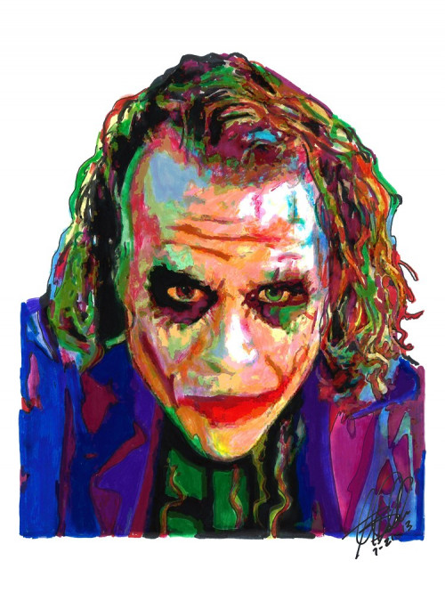 500x666 the joker, heath ledger, batman, the dark knight, villain poster w - Joker Drawing Poster