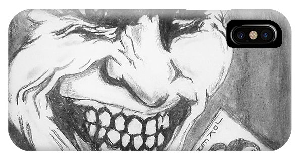 592x316 Joker Face Iphone X Case For Sale - Joker Face Drawing