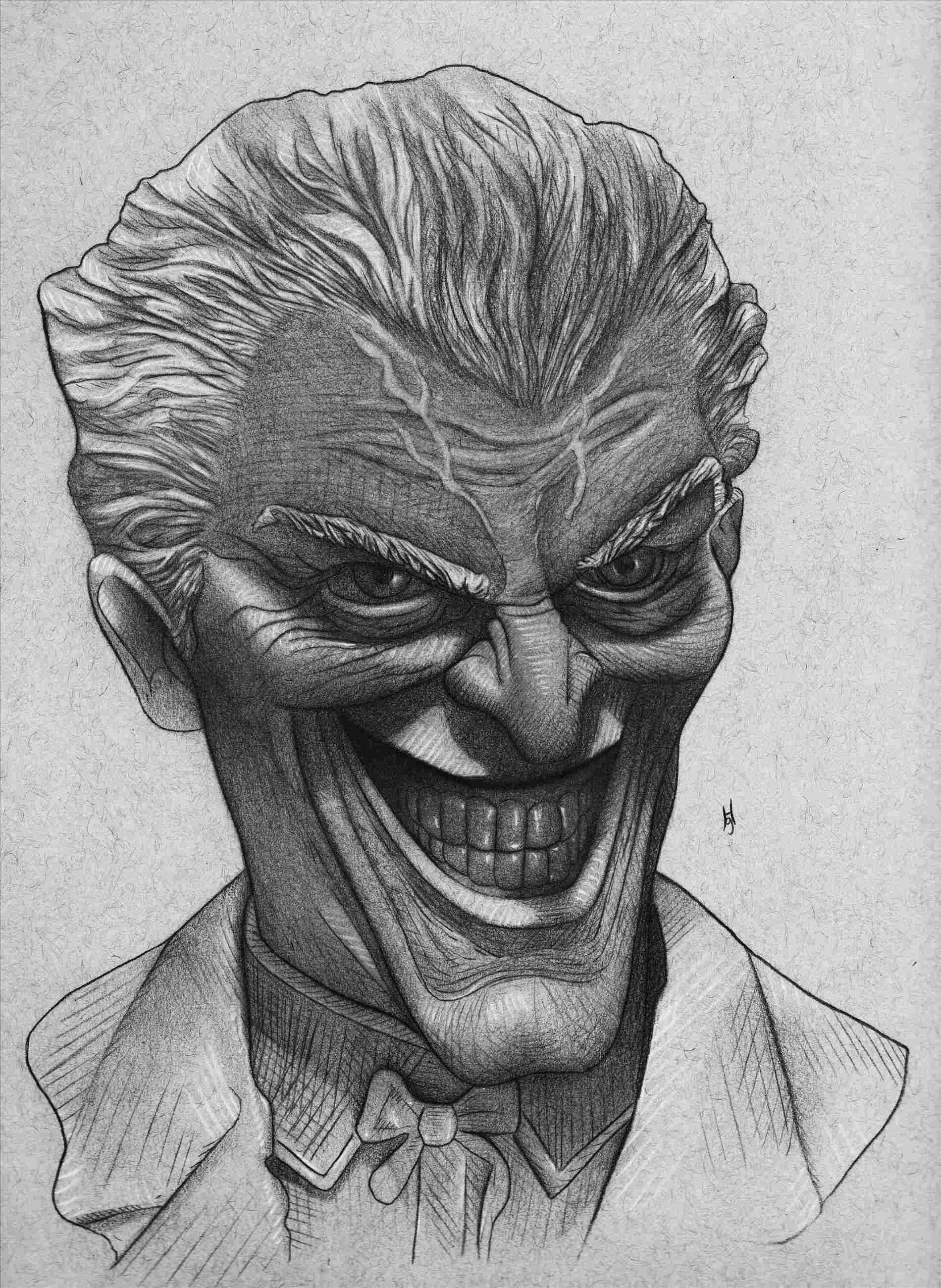 Joker Face Drawing at PaintingValley.com | Explore collection of Joker ...