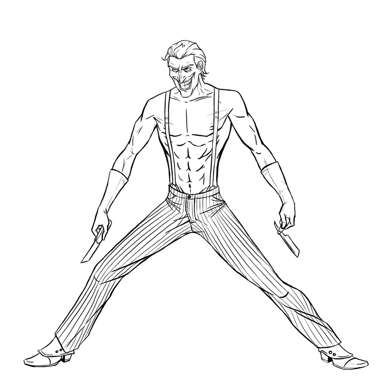 1280x1280 Joker Line Drawing Steven Sanchez Batman Joker Inks - Joker Line Drawing