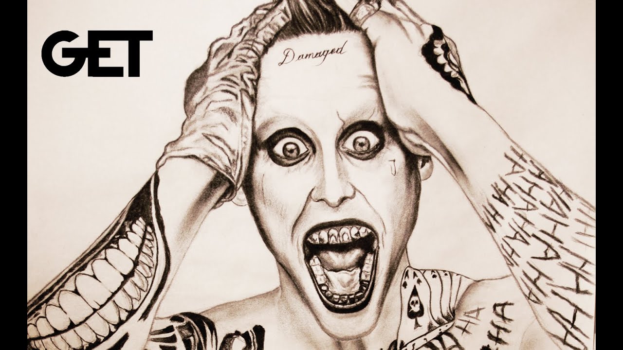 1280x720 Joker Drawing How To Joker Pen On Paper Portraits And Sketches - Joker Pen Drawing