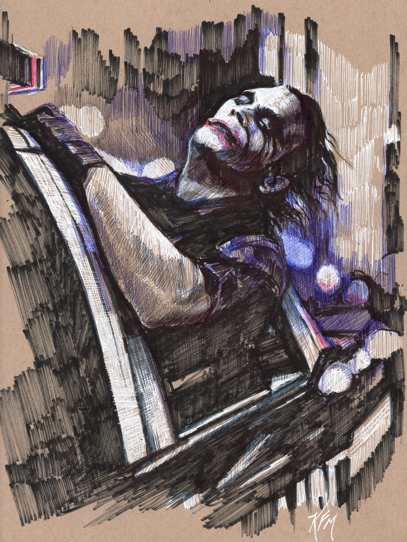 1350x1800 Joker Pen And Ink Drawing - Joker Pen Drawing