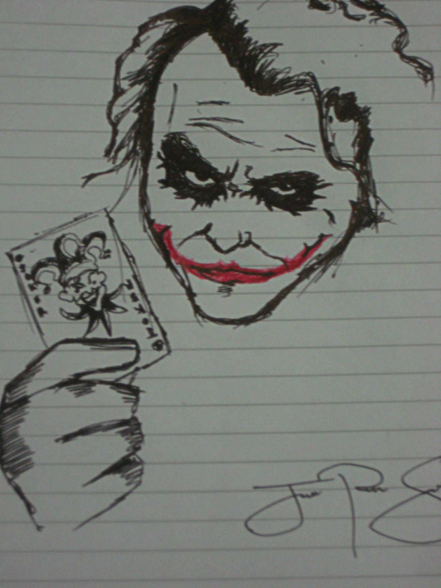 1500x2000 Mos Superman Tdk Joker Pen Art - Joker Pen Drawing