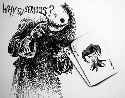 500x392 Realistic Art - Joker Pen Drawing