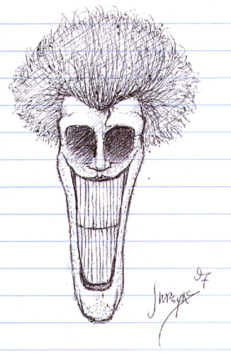 326x500 Sito Artchive 'the Joker' - Joker Pen Drawing