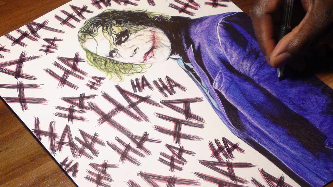 1280x720 The Joker Pen Drawing - Joker Pen Drawing