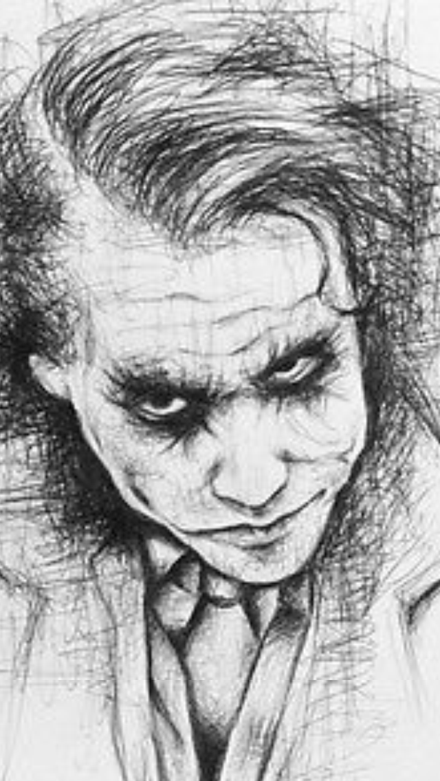 640x1136 Batman 'the Joker' Pen Illustration Indiasmith Art Online - Joker Pen Drawing