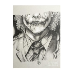 300x300 Heath Ledger Joker Pencil Sketch Drawing - Joker Pencil Drawing