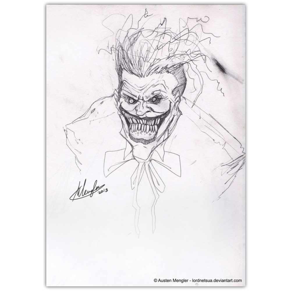 1000x1000 The Joker - Joker Pencil Drawing