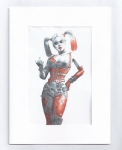 244x300 Harley Quinn Greeting Card Wall Art Pencil Drawing Print Batman - Joker Pencil Drawing