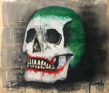 375x318 Joker Skull Drawing - Joker Skull Drawing