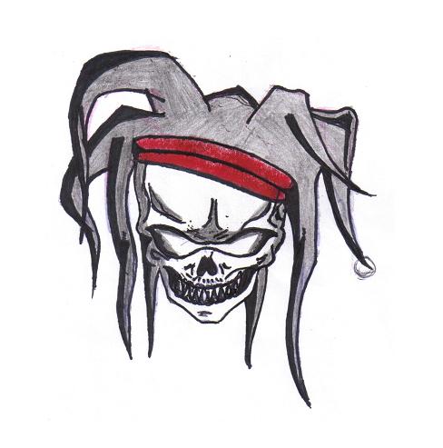 488x493 Skull Clipart Joker Free Clip Art Stock Illustrations - Joker Skull Drawing