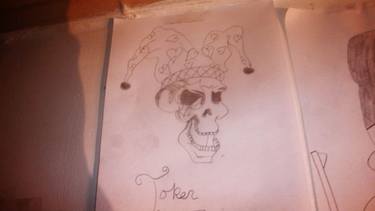 375x211 Tattoo Design Art Joker Skull Drawing - Joker Skull Drawing