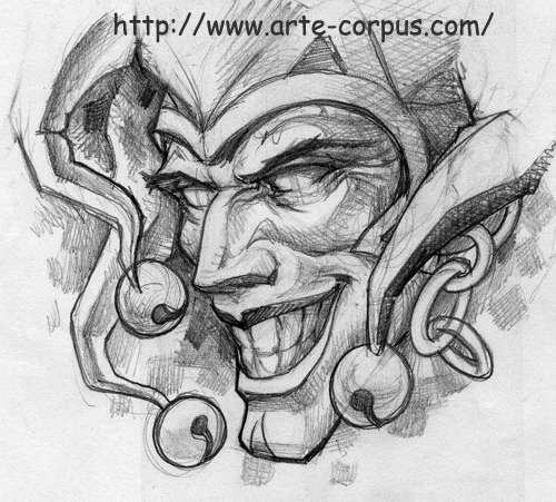 Joker Tattoo Drawing at PaintingValley.com | Explore collection of ...