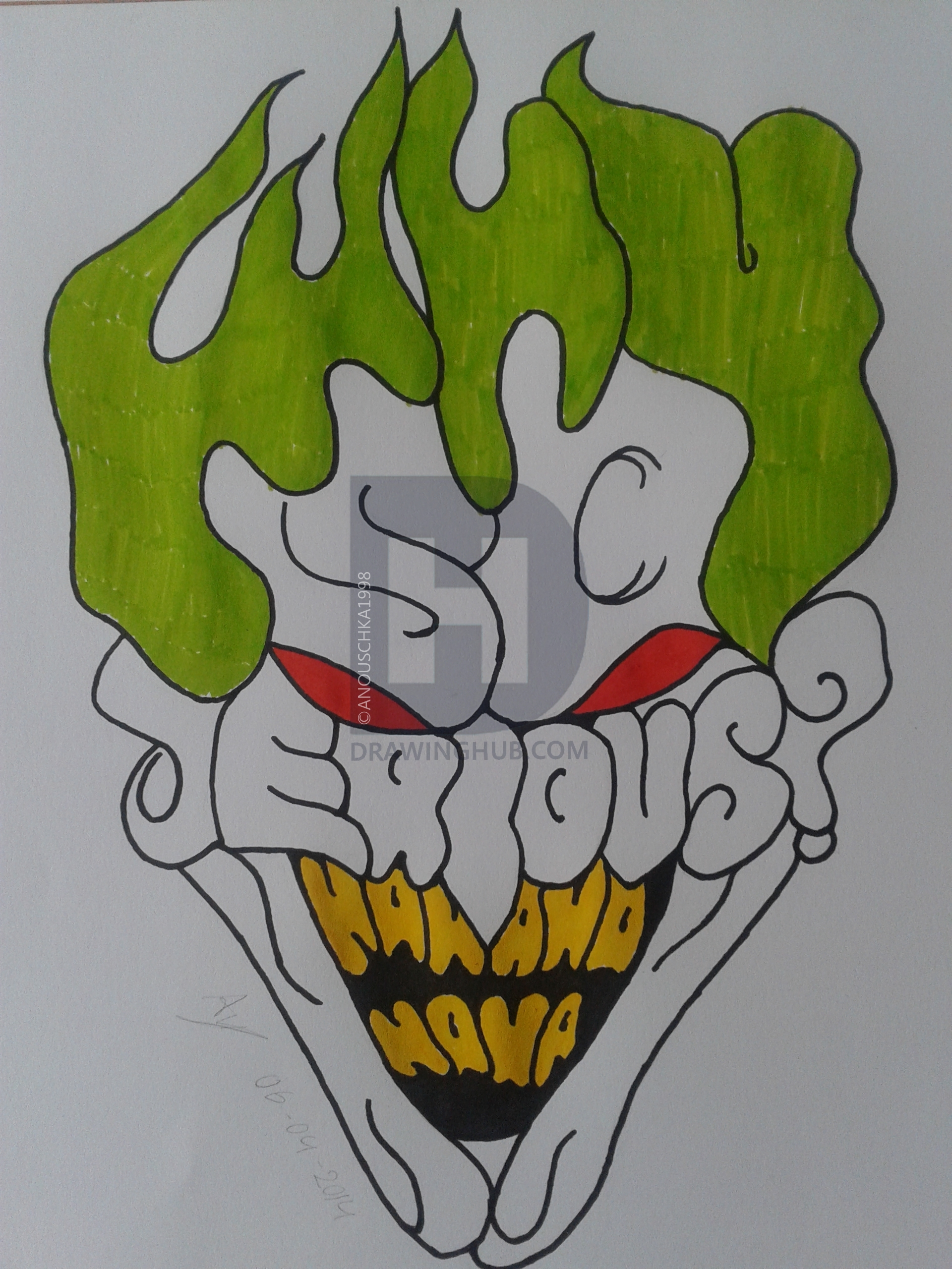 1920x2560 The Joker Tattoo Drawing - Joker Tattoo Drawing