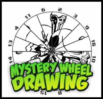 350x338 mystery wheel drawing art worksheet - Jolly Roger Drawing