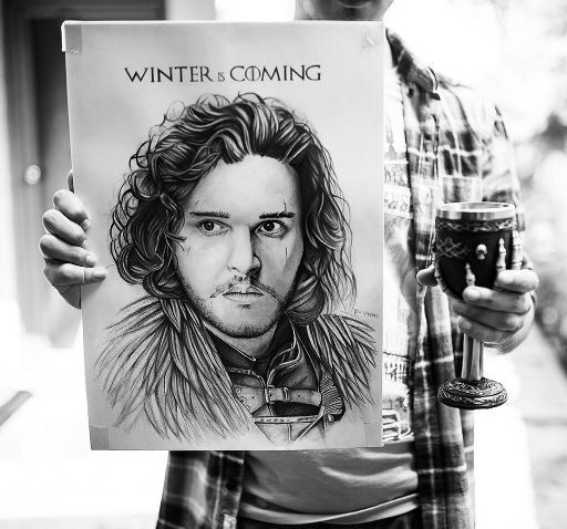 512x478 Jon Snow Drawing Art Amino - Jon Snow Drawing